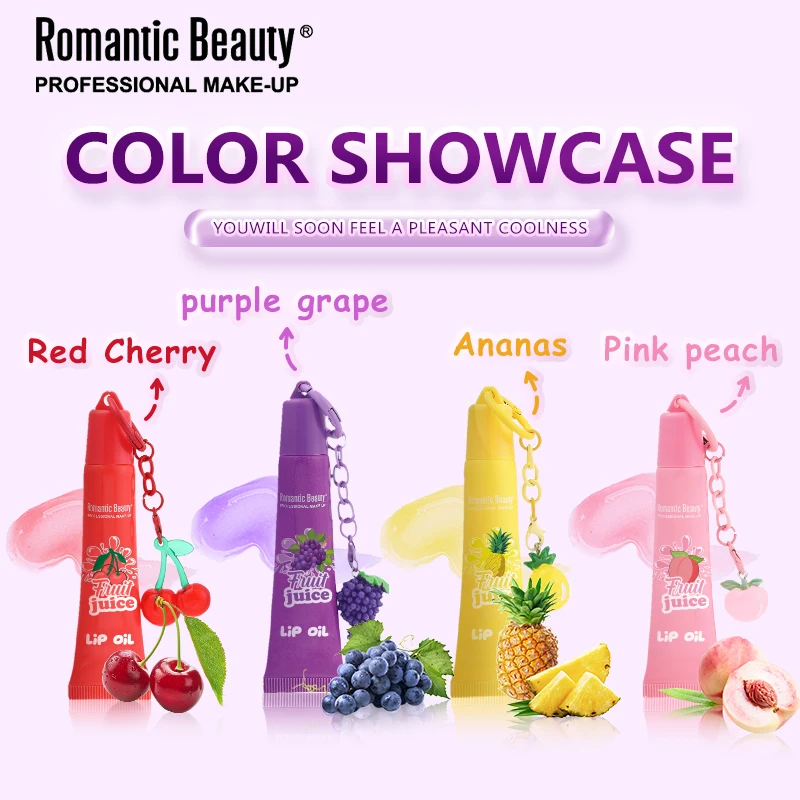 Fruit Lip Oil for Women Moisturizing Nourishing Lip Gloss Soothing Lip Balm Enhance Natural Lip Color Shiny Glossy Lipstick