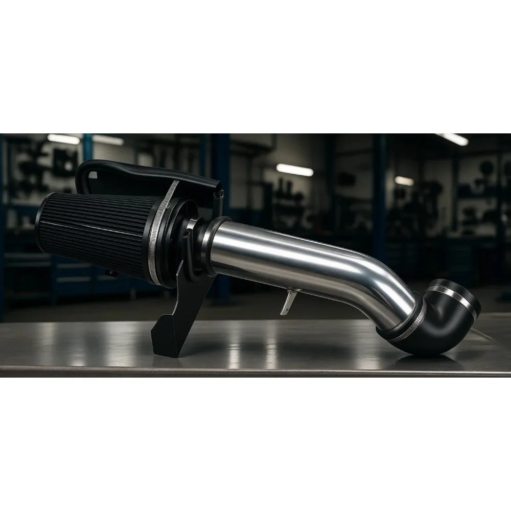 

4 Inch Cold Air Intake with Heat Shield for 1999-2006 V8 4.8L 5.3L 6.0L Pickup Truck Black Silver