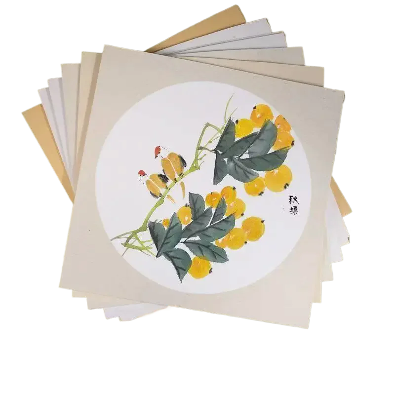 Raw Xuan Paper Chinese Freehand Drawing Half Ripe Rice Paper Rectangular Round Thicken Papier Calligraphy Art Papel Para Dibujar