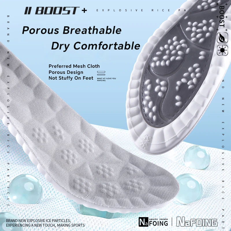 2 paia solette sportive per scarpe tecnologia cloud 4D morbido cuscino in PU ad alta elasticità per uomo donna cura dei piedi soletta ortopedica