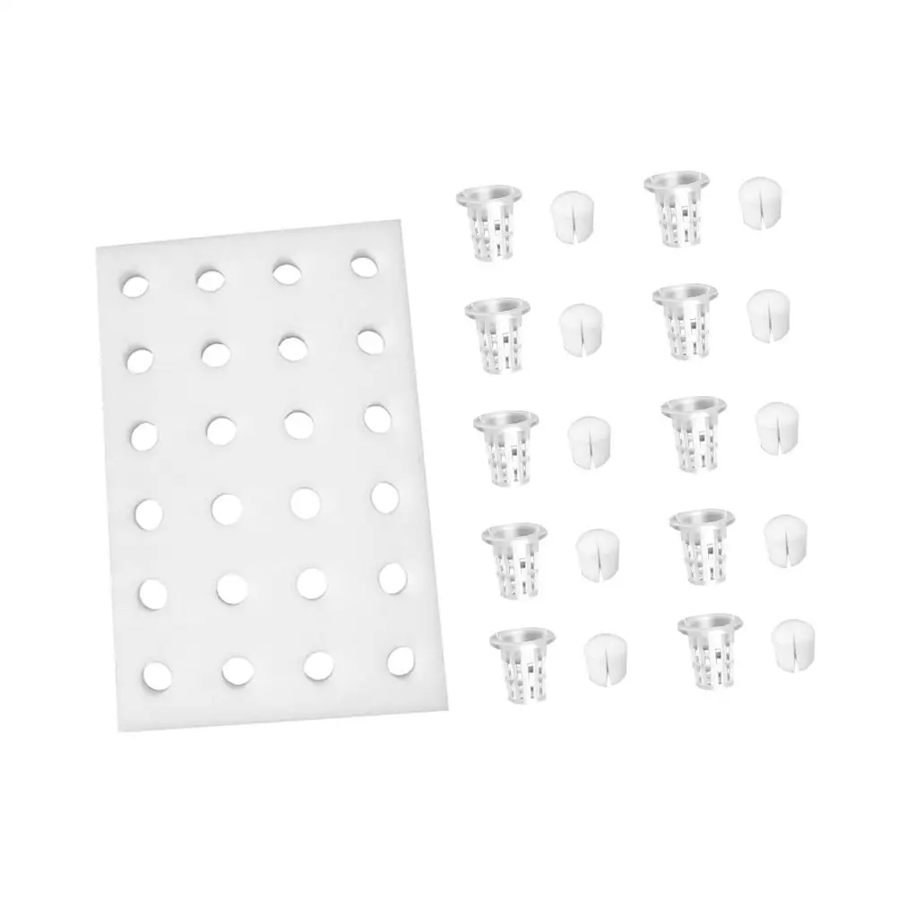 

Hydroponic Planting Tools Set 32 Mm Veggie Tray Soilless Cultivation Indoor Garden Sponge Net Cup Kits for Greenhouse Vegetable