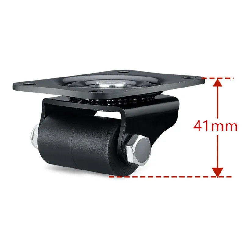 2 PCS / 1-inch Heavy-duty Double-wheel Furniture Casters 360-degree Rotating Nylon Wheels Industrial Equipment Moving Casters