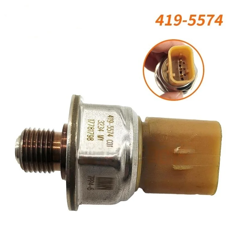 Caterpillar Excavator Fuel Pressure Sensor Compatible with 320D 330 336D Common Rail Part Number 419-5574