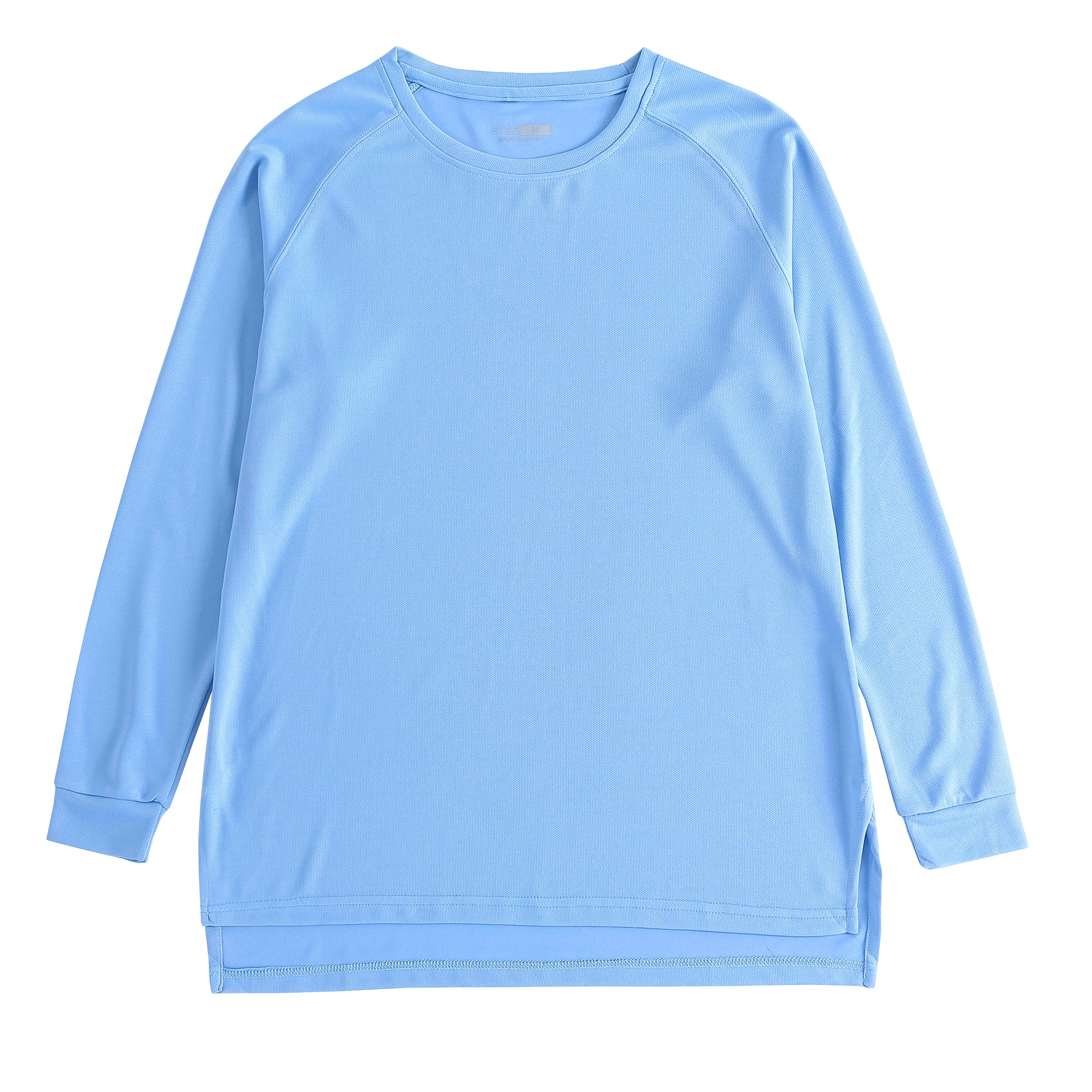 Men Sports Long Sleeves Quick Dry T-shirts Solid color Workout Pullover Shirt Thin Basketball Outdoor Fitness Running Long Tops