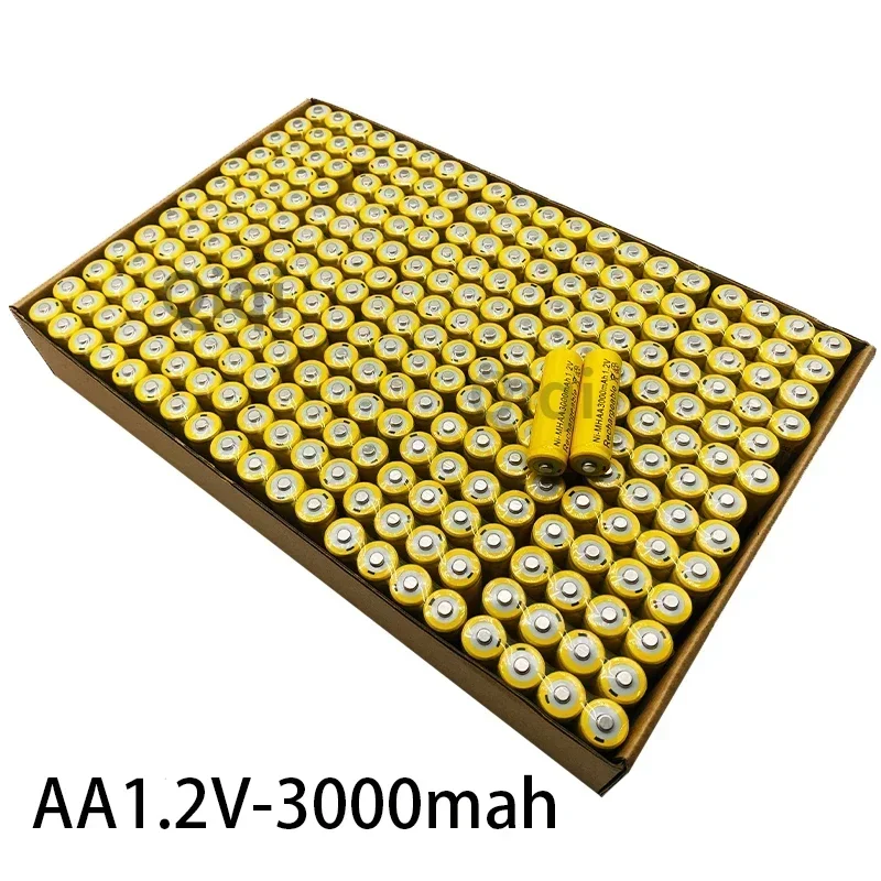 100% original AA1.2V 3000mAh NI MH 1.2V rechargeable battery high-capacity for toy camera microphones LED toys