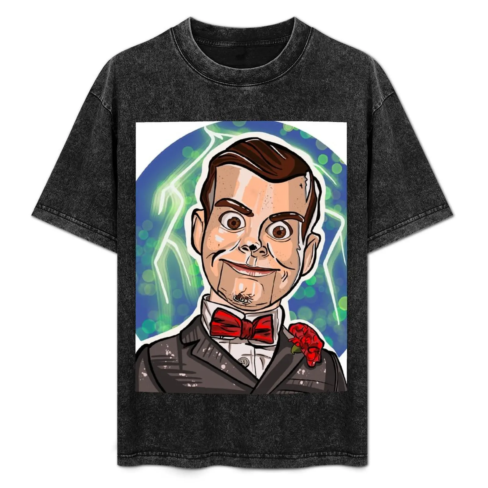 

Goosebumps Slappy dummy lightning T-Shirt Street Style Casual Tee Shirt
