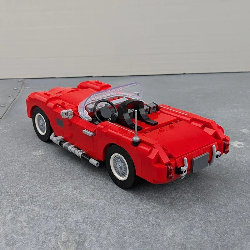 2024 sleek sporty convertible design car bricks muscle sport car blocks custom racing motor building moc unique display klocki