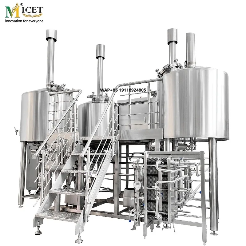 Turnkey Craft Brewery Equipment Package 300L Complete Beer Brewing System with Brewhouse Fermentation and Bright Beer Tank