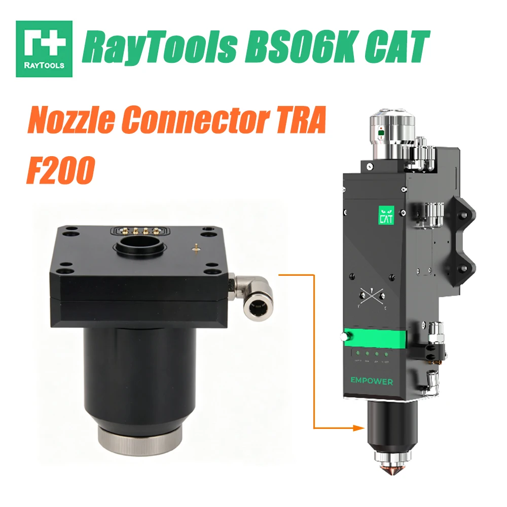 RayTools BS06K CAT Fiber Laser Nozzle Connector TRA BS06K CAT F200 Fiber Laser Nozzle for Raytools Fiber Laser Cutting Head