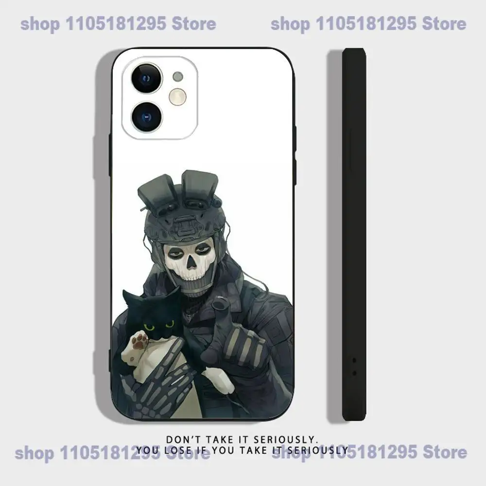 COD Call Of Duty G-Ghost لهاتف iPhone 17,16,15,14,13,12,11,Pro,X,XS,Max,XR,Plus, Mini Soft Silicone جراب هاتف أسود مقاوم للصدمات من مادة TPU #4
