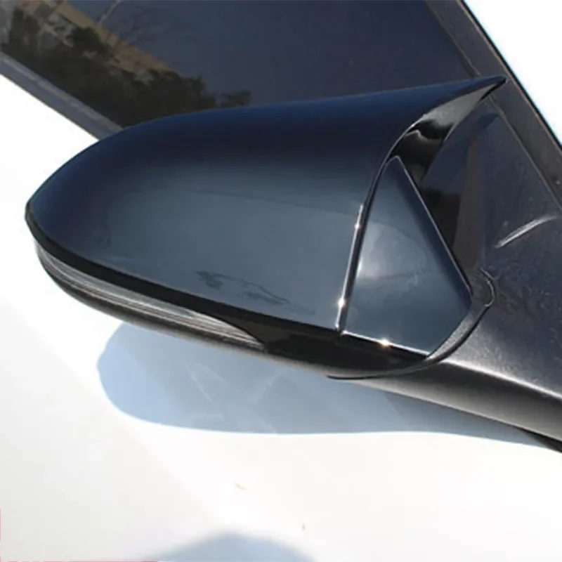 For 2021 Modern Cars Rearview Mirror Cover Horn Electroplated Shell Decoration
