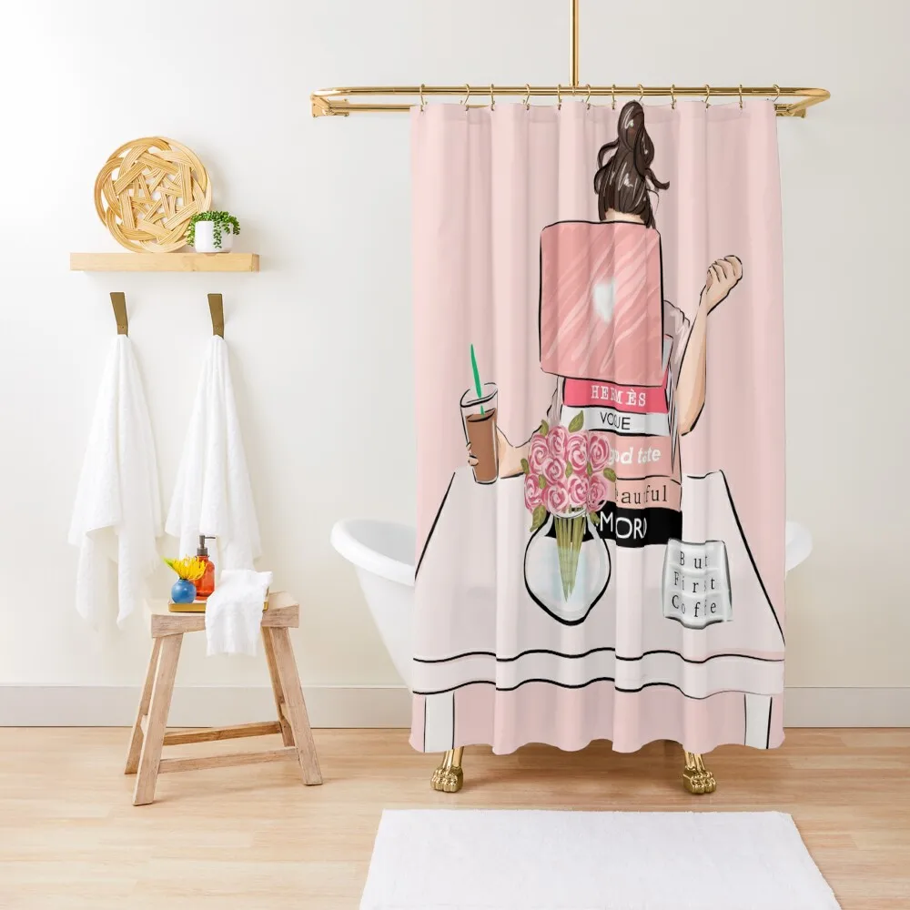 

Girl boss, office Shower Curtain Bathroom And Shower Cover Bathroom Accessory Transparent Bathroom Shower Curtain