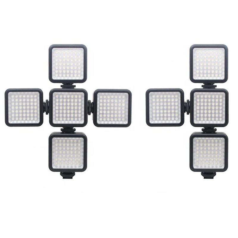 1 Stuks Led Videocamera Licht 6500K Mini Voor Dslr Cam Led Paneellamp Foto Video Verlichting Met 1/4 Inch Schroefgat