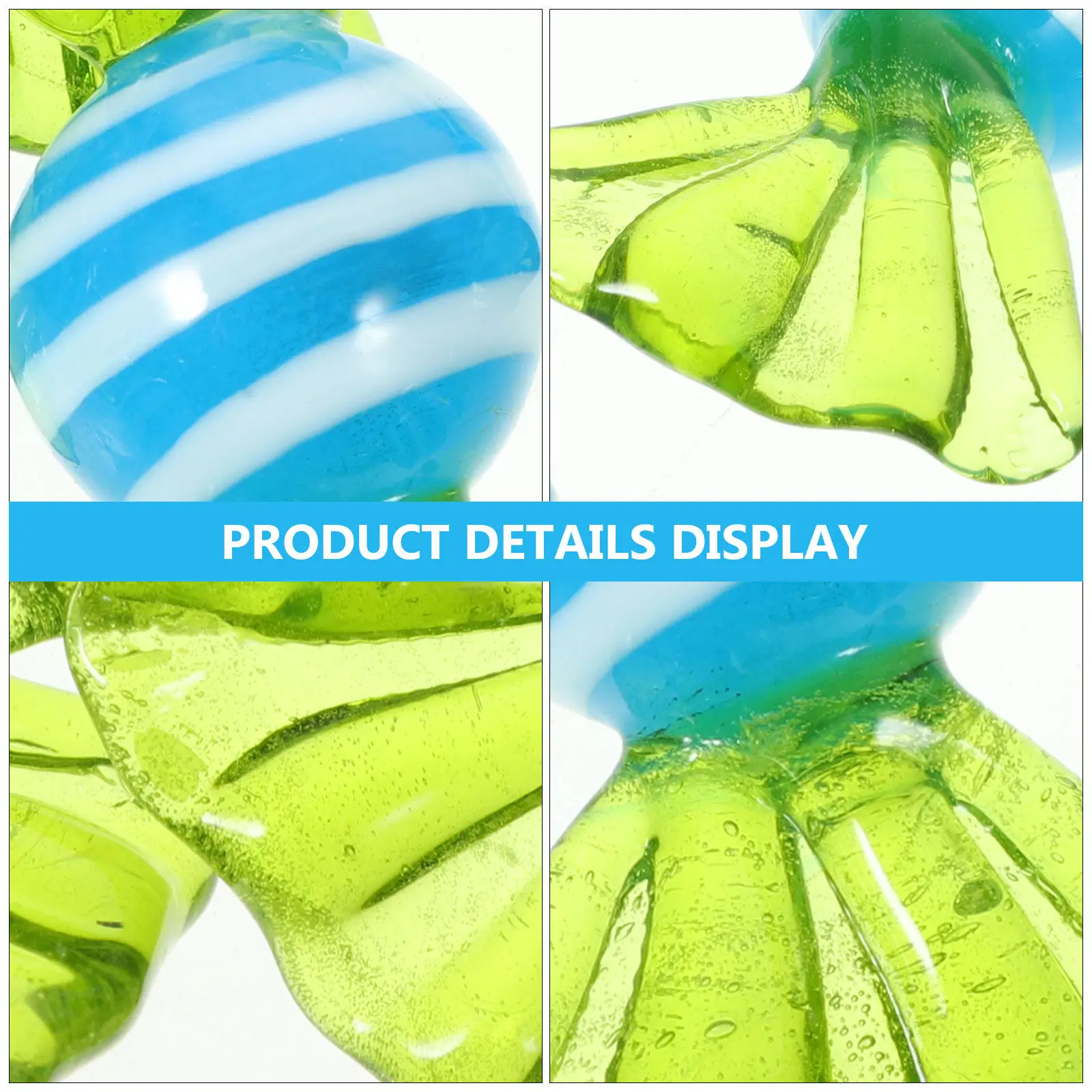 

12Pcs Colorful Glass Candy Ornaments Elegant Desktop Art Decorations Home Decoration Crystal Sweets Adornment Candy Glass Crafts