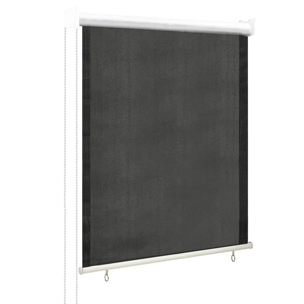 Außenrollo 60x140 cm Anthrazit Thermische Jalousie mit Einstellbarer Lichtfilterung und Sichtschutz für Küche und Schlafzimmer