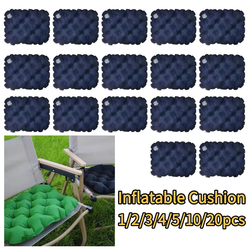 Tragbares Aufblasbares Sitzkissen für Outdoor-Camping, Leichtes Reise-Luftkissen, Feuchtigkeitsbeständig, Wasserdicht, Anti-Druckulcus Luftmatte