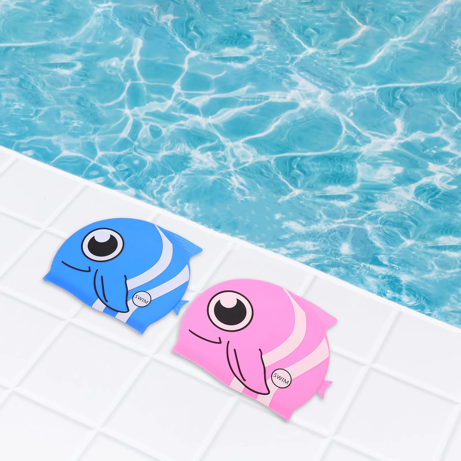 

2 Pcs Silicone Swimming Cap Swimmers for Men Hat Hats Caps Cover Ears