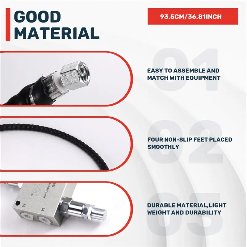 B50C VAU-1/4(10-180) Mini Excavator Buffering Valve Kit Professional Maintenance Rotary Motor System view 4