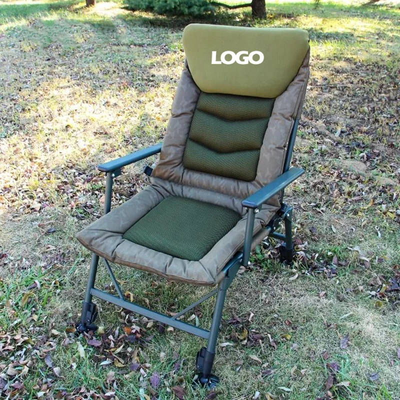 Foldable Light Weight Travel Hiking Green Reclining Fishing Chair Camping  Sillas Playa