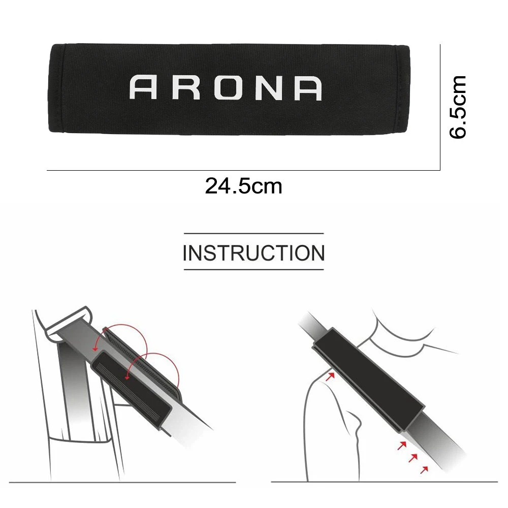 Car Seat Belt Cover Pads Auto Accessories For Seat Leon Ibiza Ateca Arona Cordoba Toledo Altea Alhambra Arosa Exeo Mii Tarraco