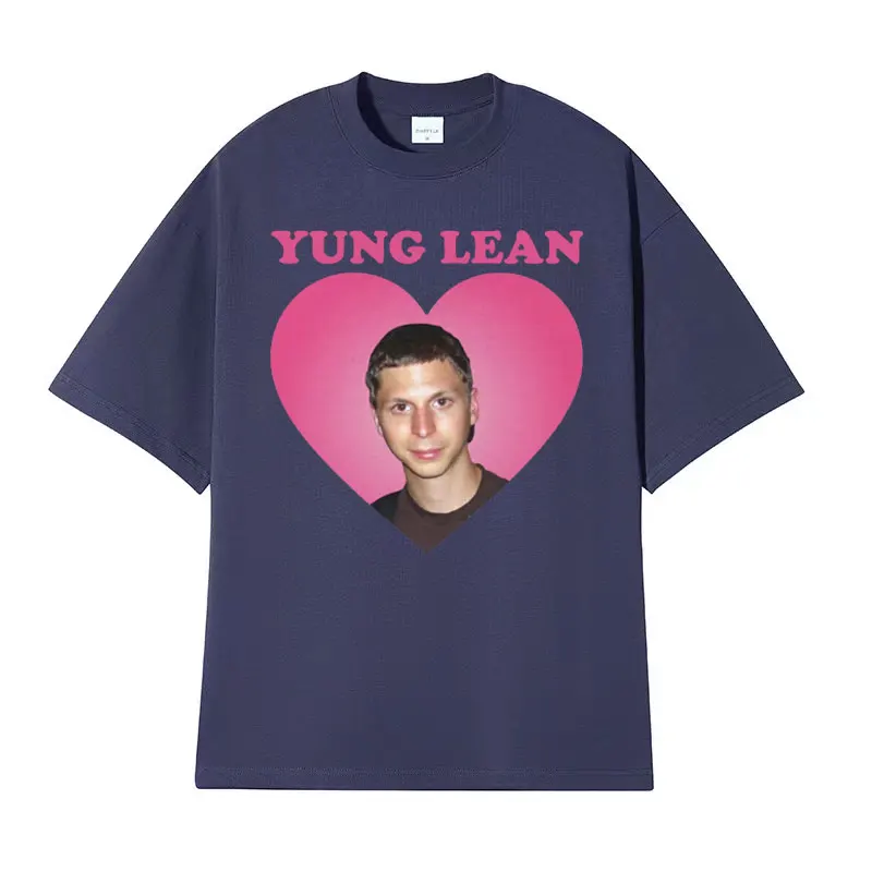 Yung Lean Michael Cera Funny Meme T Shirt Men\'s Summer Casual Aesthetic T-shirts Fashion Gothic Oversized Cozy Tshirt Streetwear