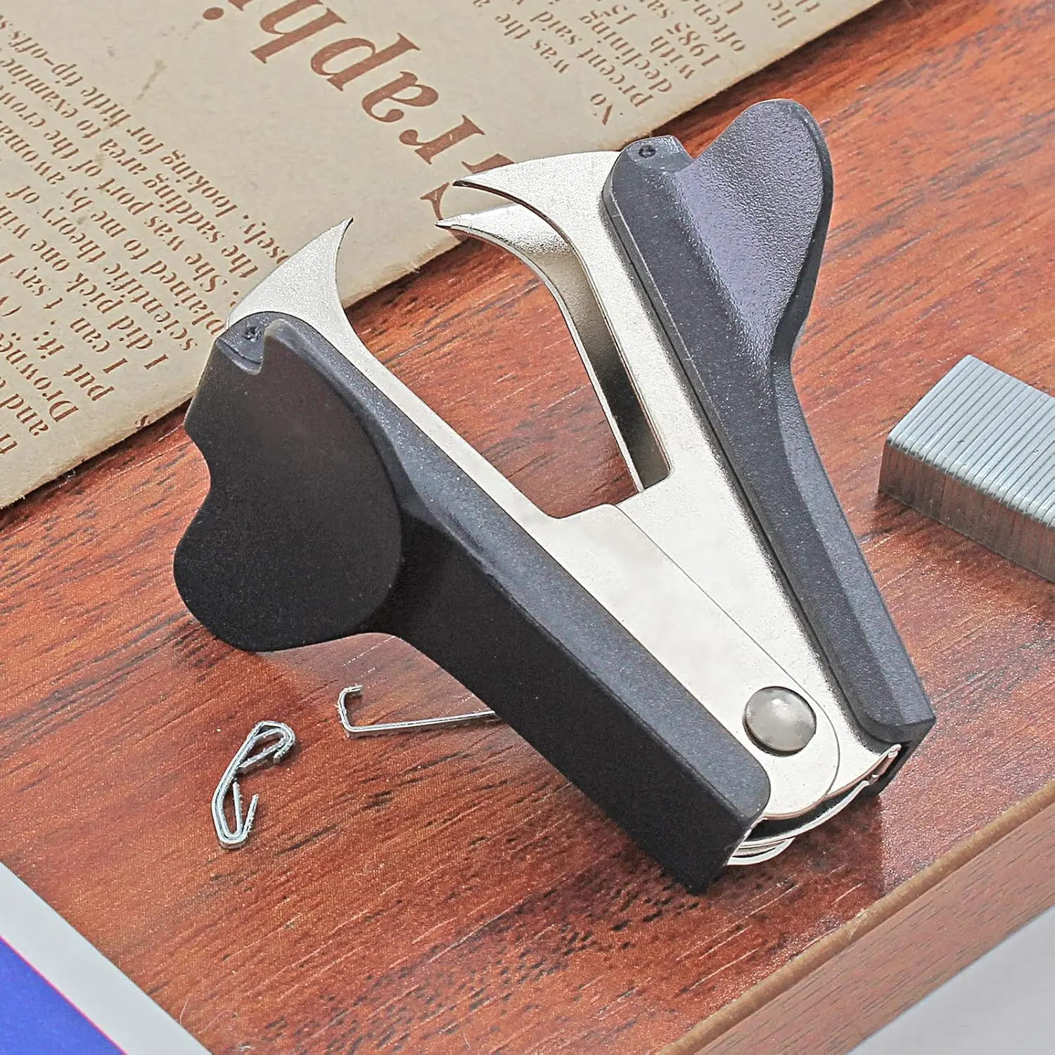 3Pcs Black Staple Remover Set Portable Mini Staple Puller Tool for Office School Home Paper Binding