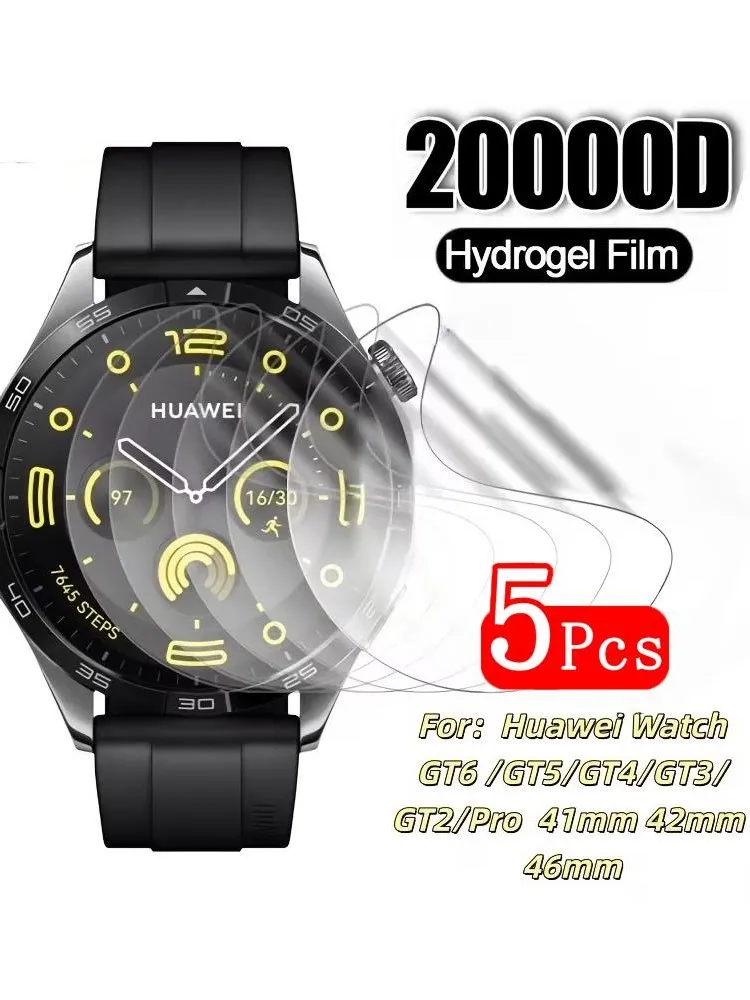1-5 SZTUK Folia Hydrożelowa do Huawei Watch GT 2 3 4 5 6 GT 3 5 6 Pro GT Ultimate Runner Ochrona Ekranu Przed Zarysowaniami Bez Szkła — 2