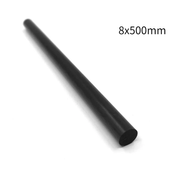 1/5pcs fiberglass rod black glass fiber Rod 3mm/8mm Fiberglass rod Lenght 500mm