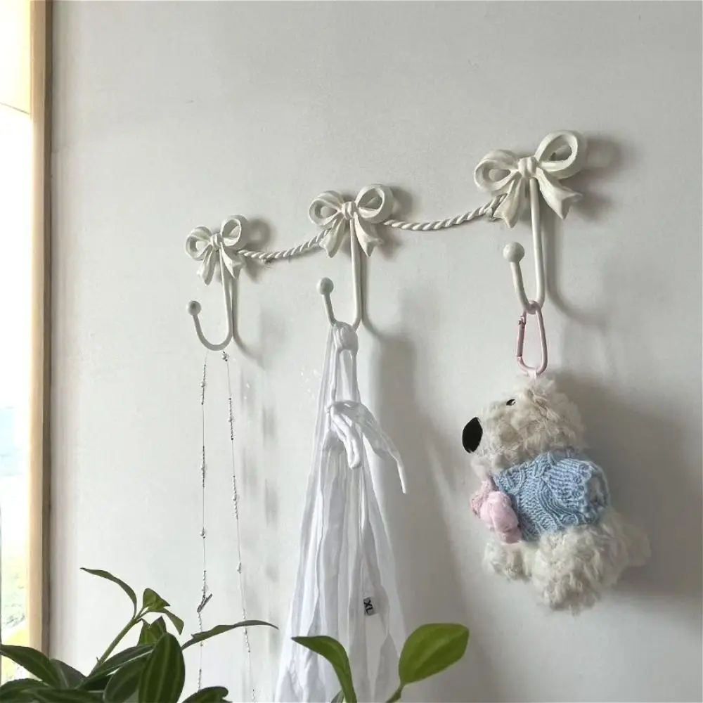 

Металлические настенные крючки с золотистым покрытием, железные, прочные, декоративные, в минималистичном стиле, с дизайном в виде банта