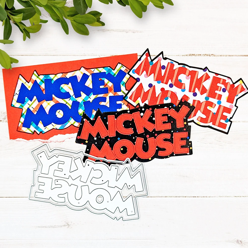 Mickey Minnie Love Toy Story Words Cutting Dies Disney LUXO BALL Border Diecuts for DIY Scrapbooking Paper Cards Crafts New 2023