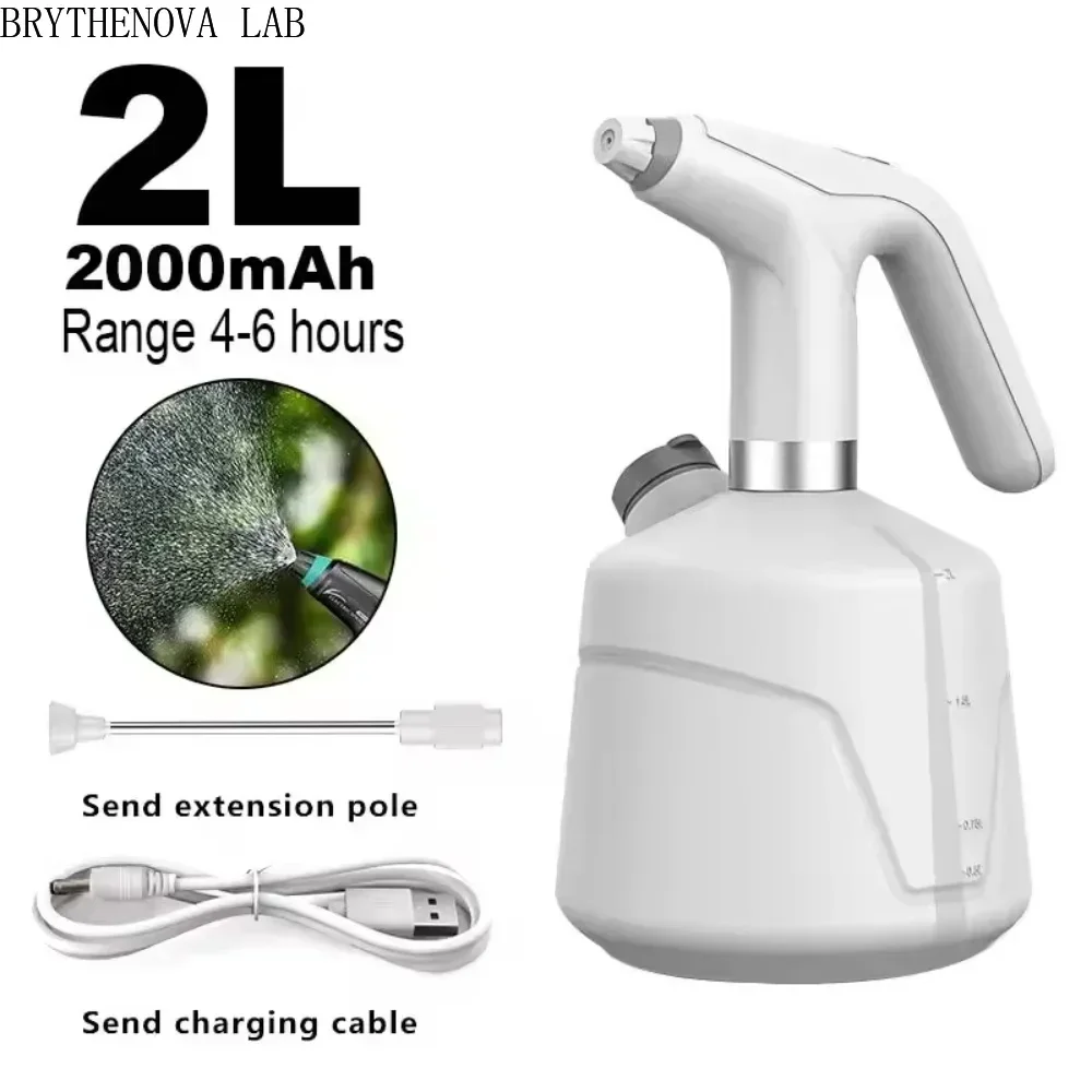 2L Agricultural Electric Spray Household Automatic Water Sprayers Disinfection Garden Irrigation Tools Watering Electric Can