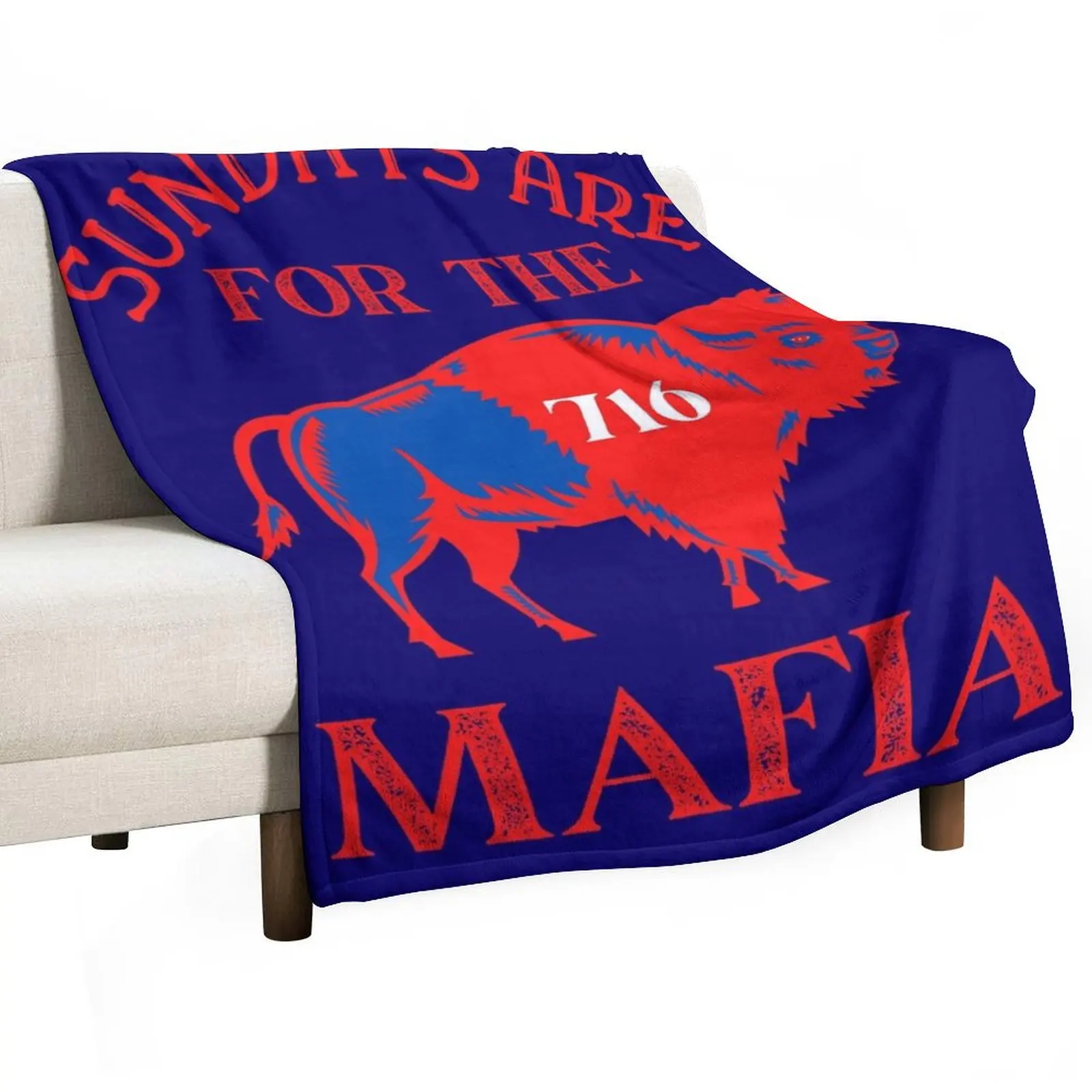 Sundays Are For The Mafia Throw Blanket Loose Camping Bed covers Bed Fashionable Blankets