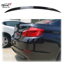 High Quality ABS For BMW M5 520i 528i 535i 530i 525i F10 F18 Spoiler 2010 2011 2012 2013 2014 2015 2016 By Gloss Black Carbon