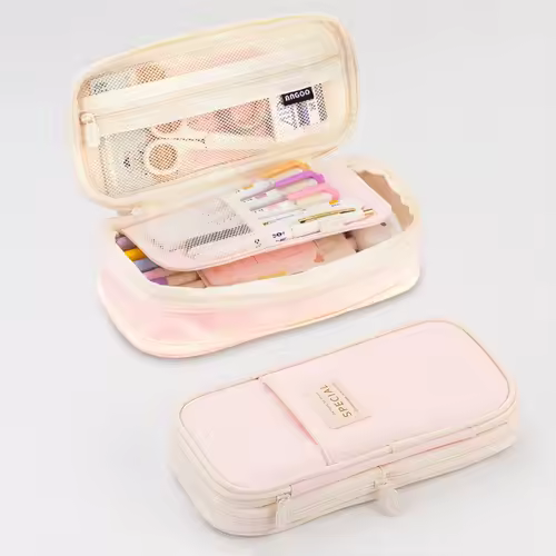 Creative pencil case Large Capacity Double Layers CPC Certification Safe Material School case Pouch Stationery for Girls - Image 3