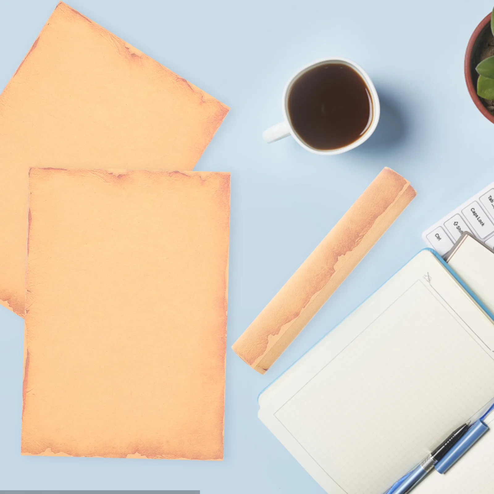 

8 Sheets Style Letter Paper Retro Blank Writing Paper Decorative Stationery for Greeting Cards Thank You Notes Wedding