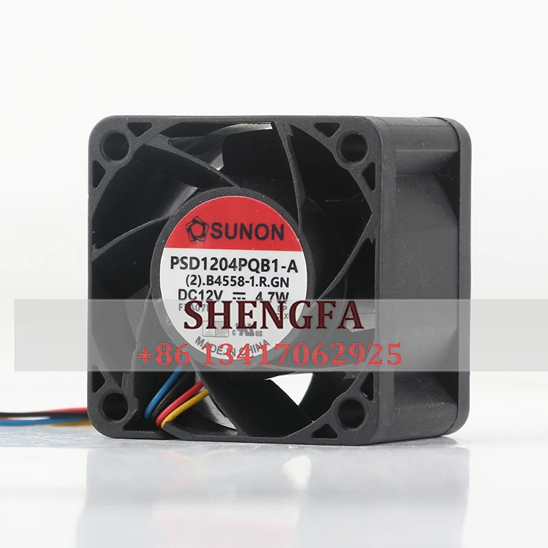 Original SUNON 40*40*28MM PSD1204PQB1-A DC12V 4.7W 4028 4CM dual ball cooling fan