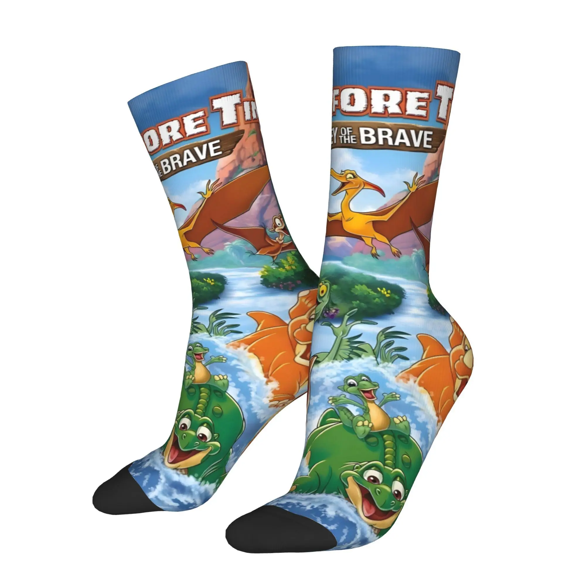 

Funny Sock for Men Dinosaurs Pattern Hip Hop Vintage Happy Quality Pattern Printed Crew Sock Novelty Gift