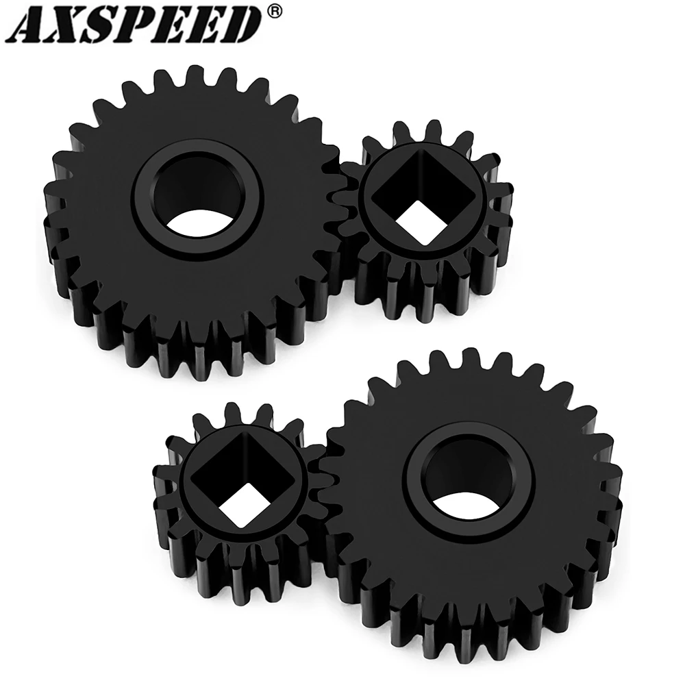 

AXSPEED 4PCS Steel Axle Gears Portal Output Gear for Axial Capra 1/18 2WD UTB18 RC Crawler Car Upgrade Parts