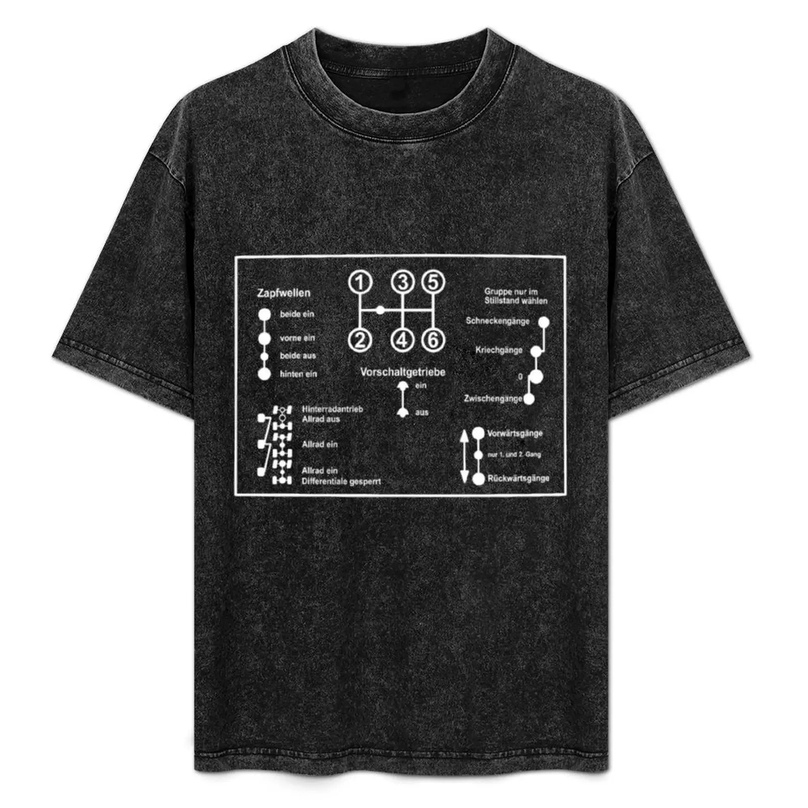 Unimog - Oldtimer - Offroad - 4x4 Truck T-Shirt Basic Solid Color Short Sleeve Cotton Top