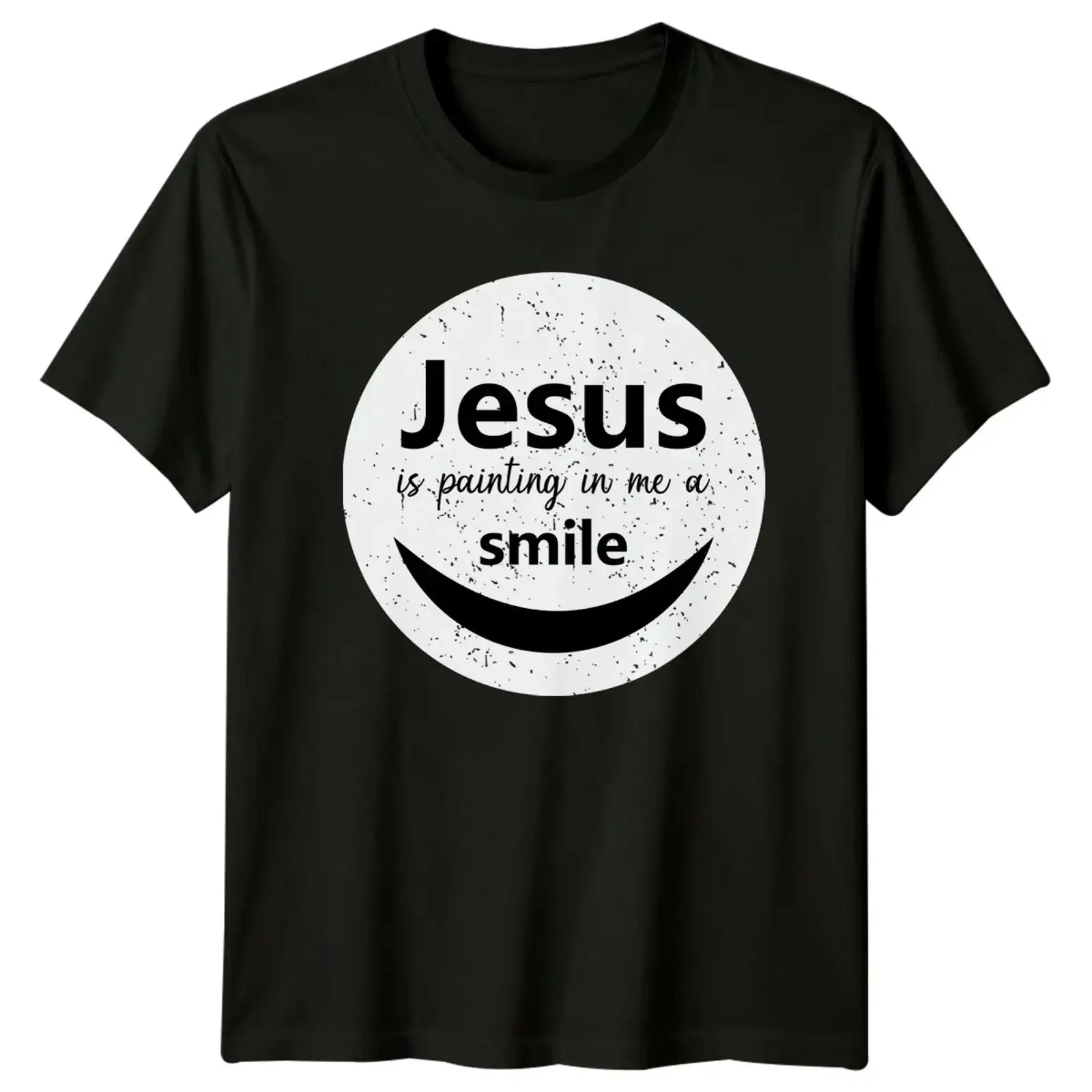 Jesus malt in mir T Shirt religiös christlich Geschenk für Sie und Ihn vintage Washed homme Top For Everyday Wear Breathable