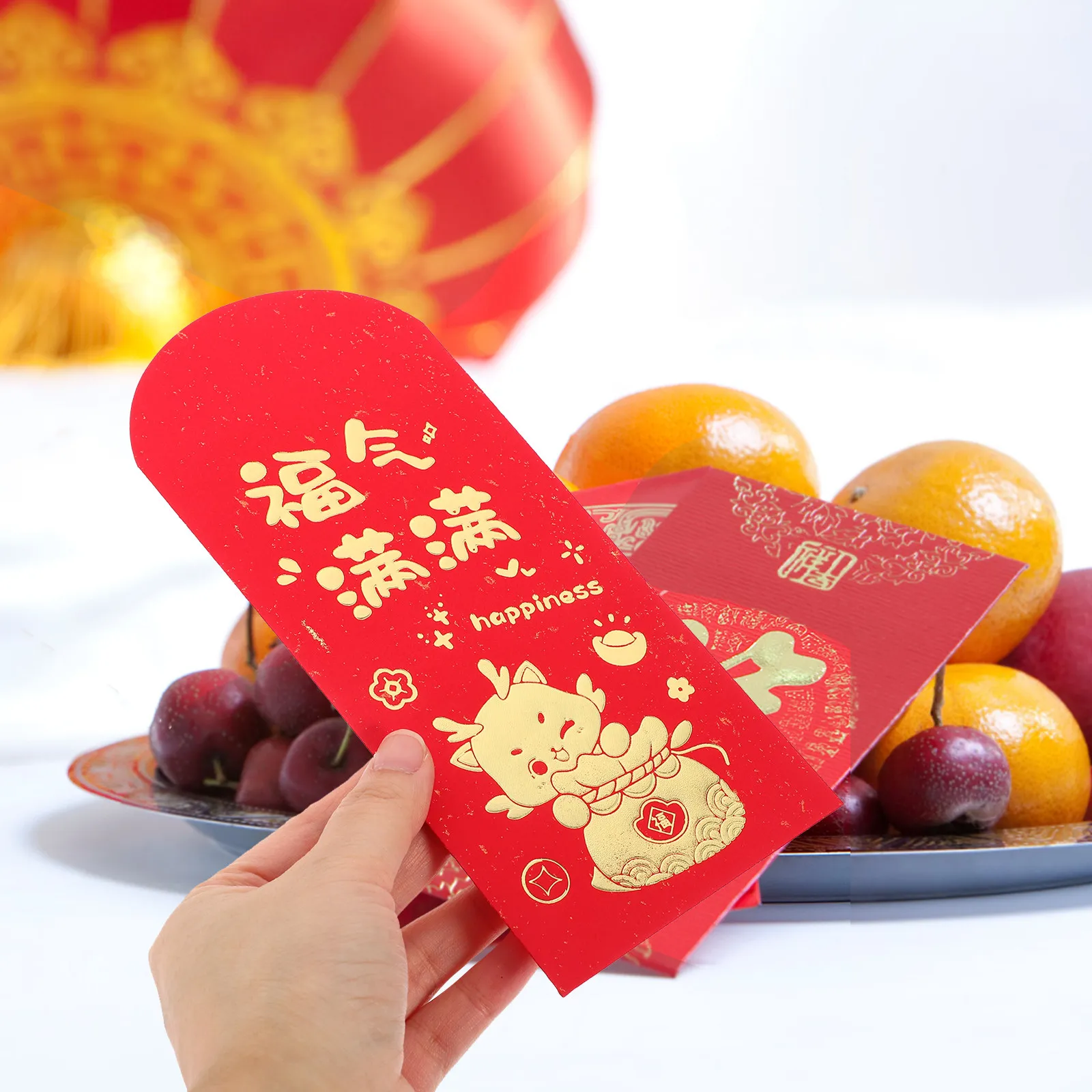 

18Pcs Red Envelopes Chinese Style Paper Red Money Packets Traditional Lunar New Year Festival Decorative Lucky Money Bags