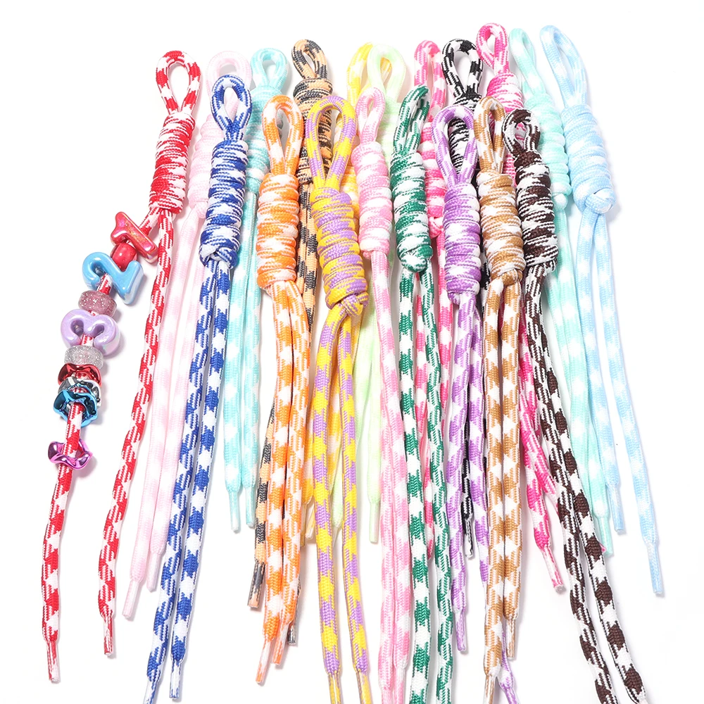 5 Stück Bunte Handgewebte Schlüsselbänder mit Anti-Verlust-Knoten aus Nylonseil für DIY Handgemachte Rucksack- und Taschendekorationen – Detail 2