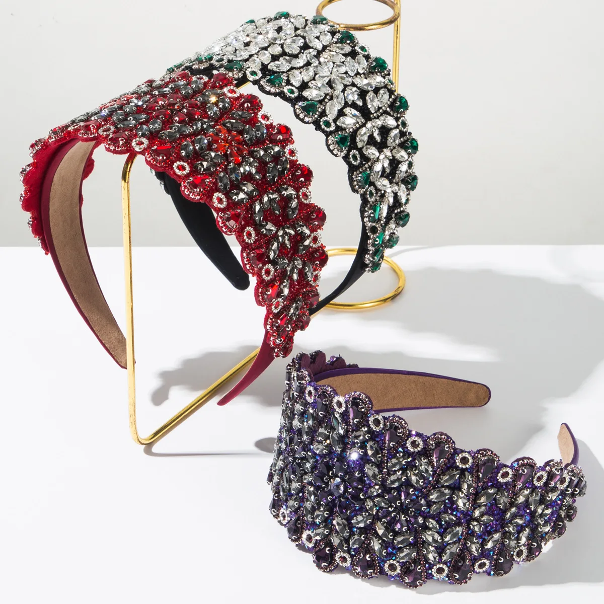

European and American New Creative Retro Baroque Heavy Industry Diamond Headband Femininity Luxury High-end Hair Accessories
