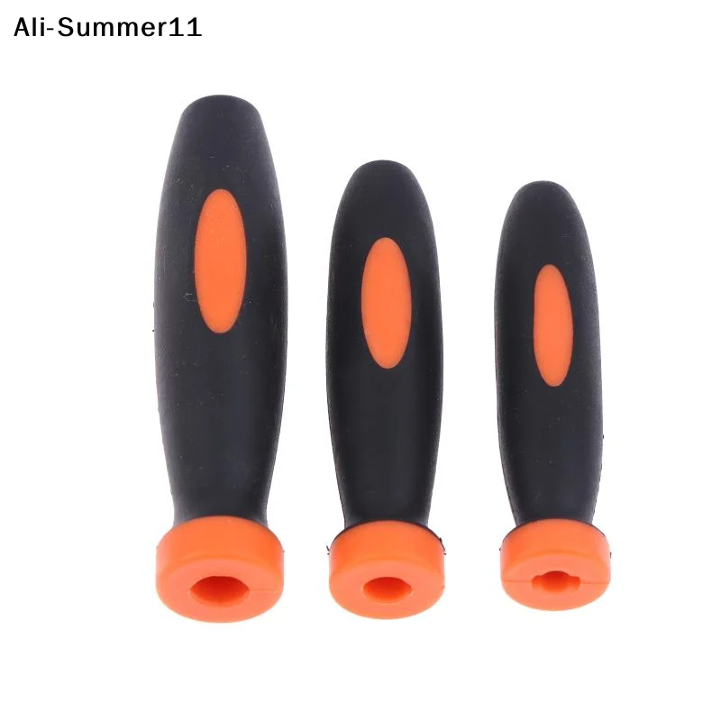 【A11】10pcs Rubber Files Handles TPR Grip Files Handles File Handles For Small Files Wooden Hard Rubber TPR+PP Hand Tool