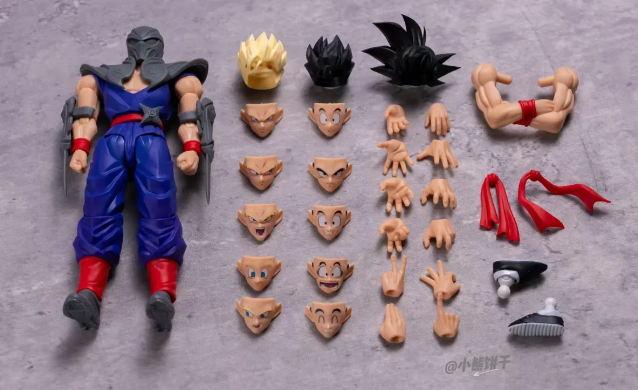 HM Studio Gohan Dragon Ball 1/12 Lila Klinge Trainingskleidung Ninja – Detail 3