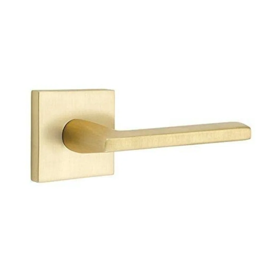 مجموعة الخصوصية المربعة مع رافعة هيليوس لتركيب اليد اليمنى، لمسة نهائية من النيكل المصقول مثالية لآمنة وأنيقة