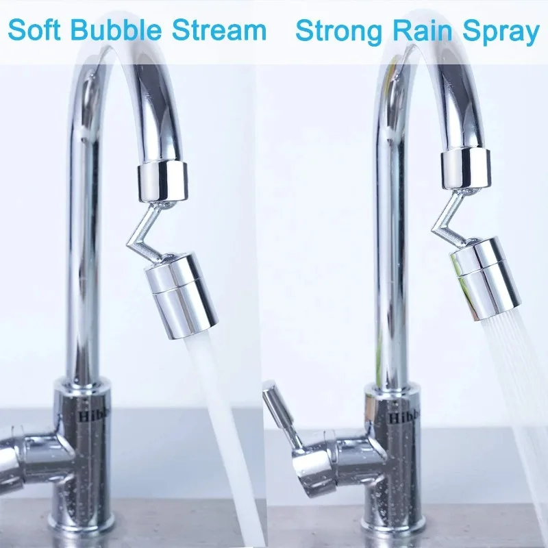 Tap Aerator Splash-proof Faucet Sprayer Head Water Saving Plastic Splash Tap Head Wash Basin Tap Extender Adapter 720 Rotatable