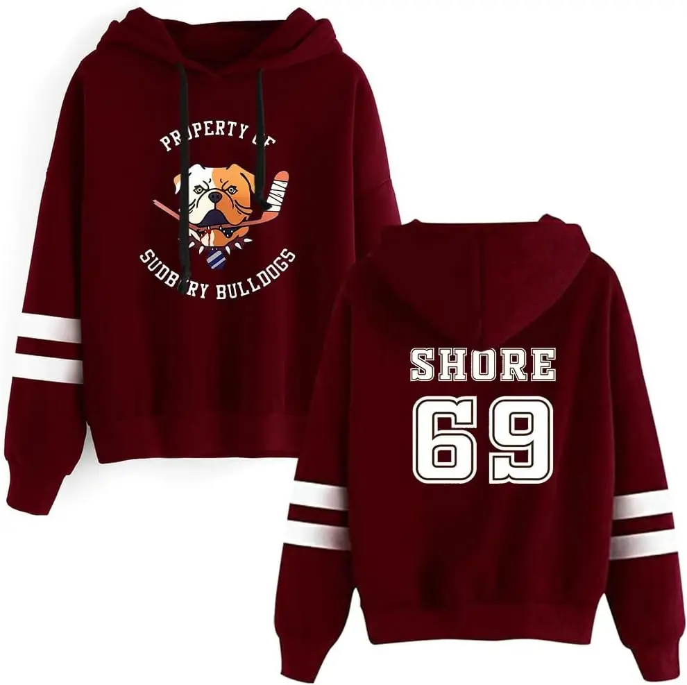 Shoresy Shore 69 Merch Hoodie Pocketless Parallel Bars Sleeve Hooded Harajuku Men/Women Sweatshirt