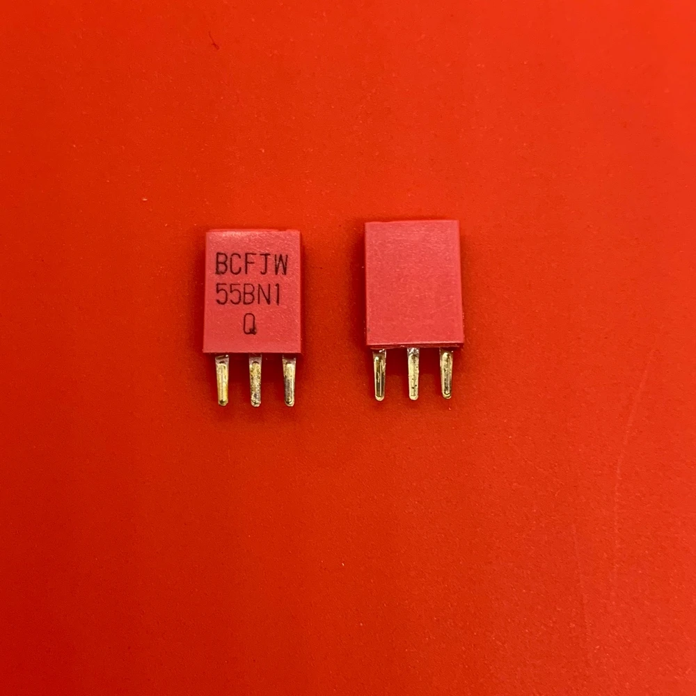 100PCS/ original ceramic crystal filter BCFJW-455BN1 455KHZ 55BN1 455K red straight plug 3 feet