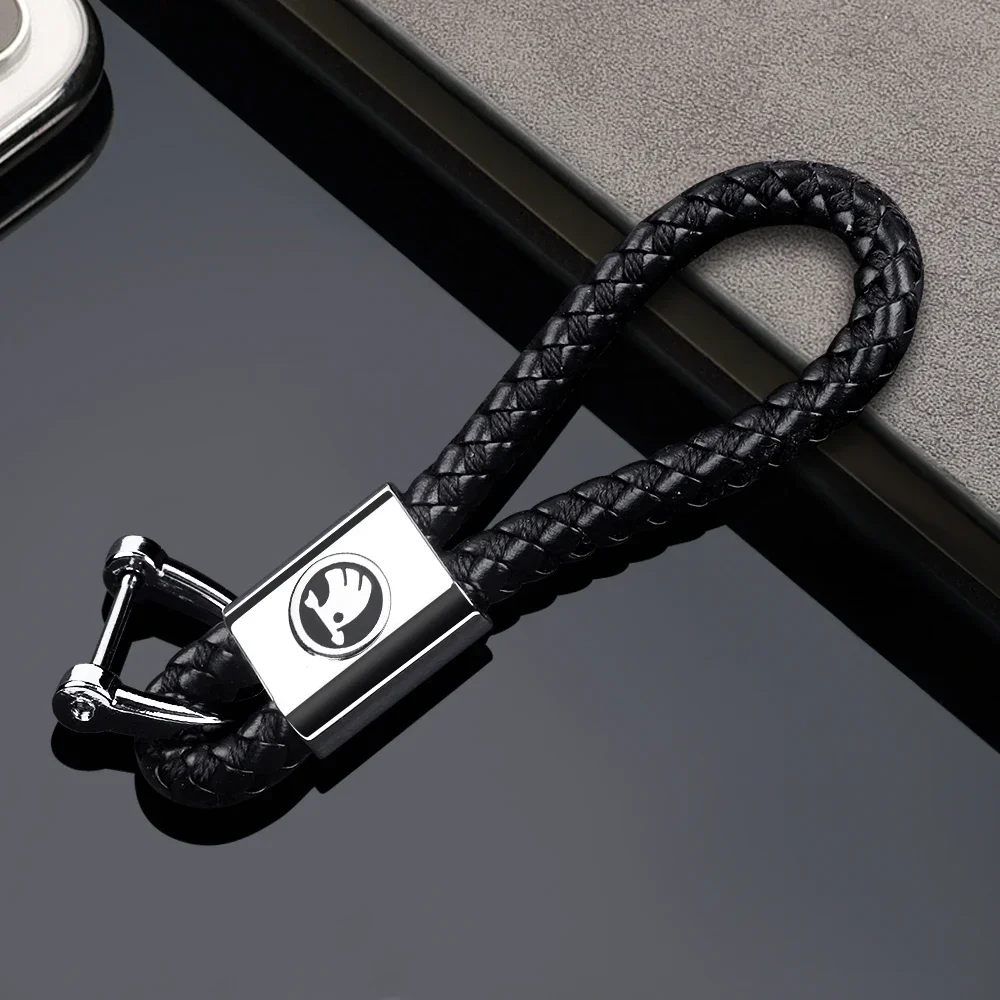 1/2pcs Car Keychain Braided rope Anti-Lost Chain For Skoda Rapid Fabia Octavia 1 2 A5 A4 Roomster Yeti Superb Kodiaq Karoq Kamiq